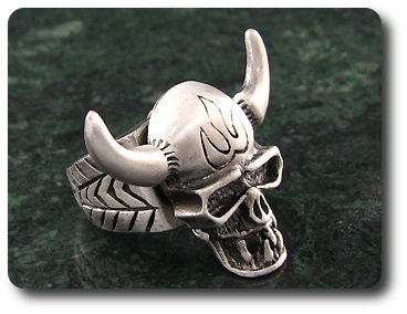 Rotating Niu Devil Death Skeleton Men Ring