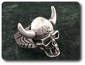 Rotating Niu Devil Death Skeleton Men Ring