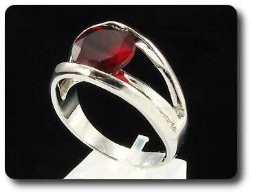 12mm Red Ruby Ring