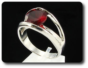 12mm Red Ruby Ring