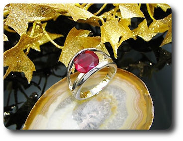 12mm Red Ruby Ring