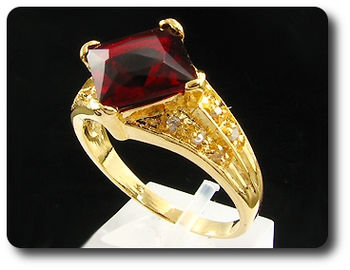13mm Red Ruby Ring