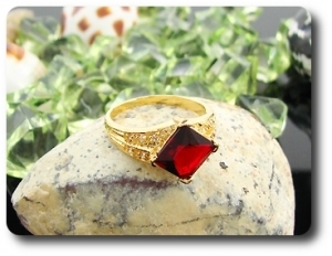 13mm Red Ruby Ring