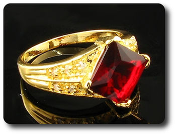 13mm Red Ruby Ring