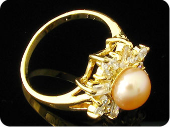 8mm Creamy Pearl Ring