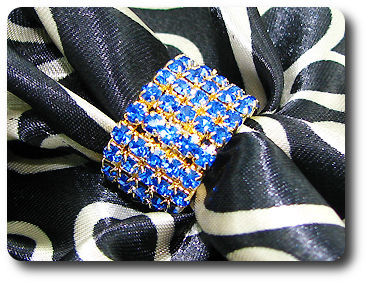 90x3mm Blue Sapphire Ring