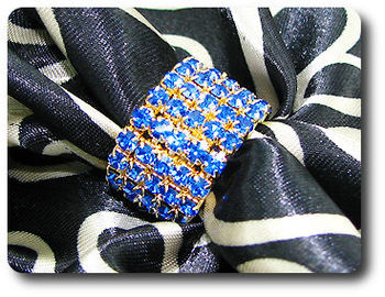 90x3mm Blue Sapphire Ring