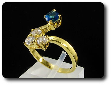 5mm Blue Sapphire Ring