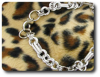 Double Cicle Rectangular Rings Braclet
