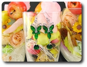 10~5mm Green Emerald Earrings