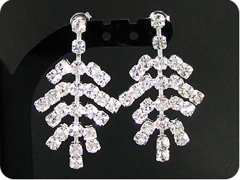 200x3mm Simulated Diamonds Necklace Earrings Set