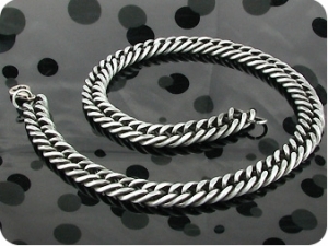 Dark Hemp Rope Type Black Stainless Steel Men Necklace