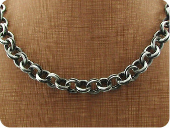 Black Steel Men Necklace