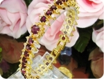 29x4~8mm Purple Amethysts Bracelet