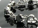 8x8mm Black Sapphire Bracelet