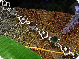 8x8mm Black Sapphire Bracelet