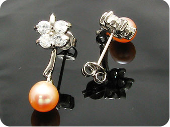 2x7mm Creamy Fresh Water Pearl Oval Earrings