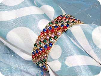 214x3mm Multicolour Topaz Bracelet