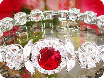 10mm Red Ruby Bracelet