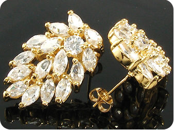 32x5mm Simulated Diamonds Earrings