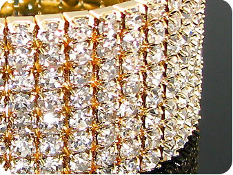 328x3mm White Simulated Diamond Bracelet