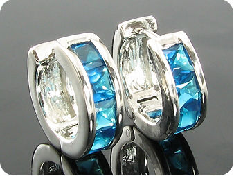 10x4mm Blue Sapphire Earrings