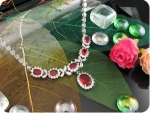 14x8-6mm Red Ruby Necklace