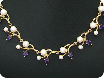 40x8-5mm Fresh Water Pearl Necklace