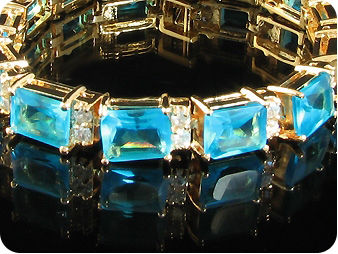 13x9mm Blue Sapphire Bracelet