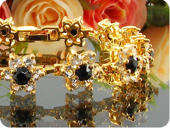 13x4mm Black Sapphire Bracelet