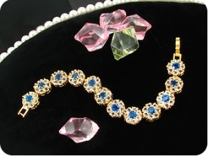 12x5mm Blue Sapphire Bracelet