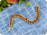 29x4~8mm Red Ruby Bracelet
