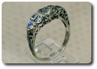 Natural Moonstone Ring Silver 925