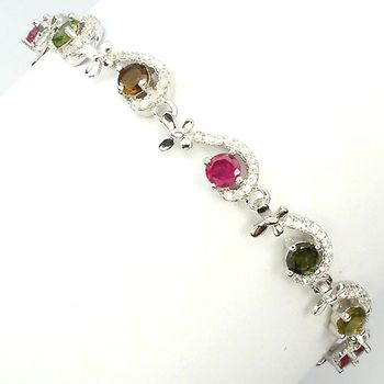 MULTICOLOR TOURMALINE BRACELET