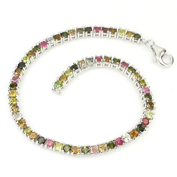 MULTICOLOR TOURMALINE BRACELET