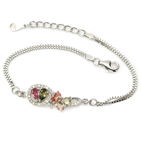 BRACELET TOURMALINE MULTICOLORES