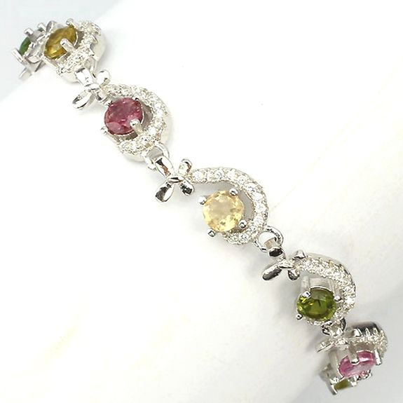MULTICOLOR TOURMALINE BRACELET