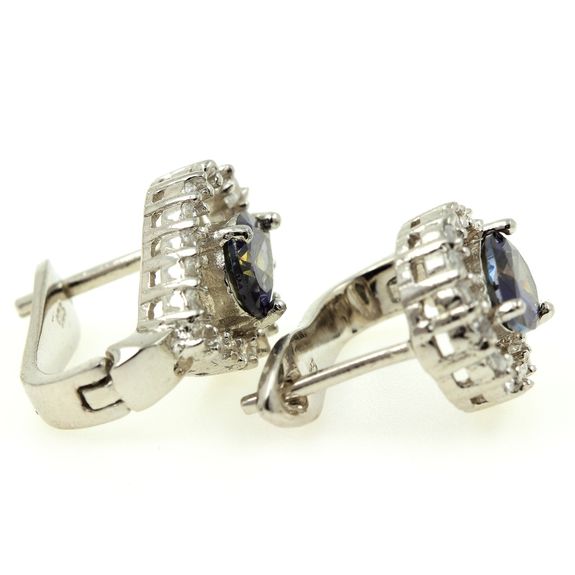 BOUCLES D'OREILLE  QUARTZ ARC EN CIEL