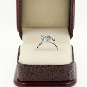 SAPPHIRE, EMERALD & RUBY RING