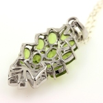 PERIDOT & WHITE TOPAZ  PENDANT