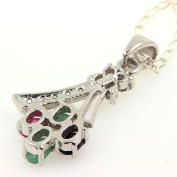 EMERALD RUBY SAPPHIRE PENDANT