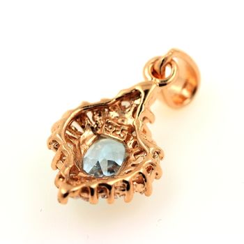 PENDENTIF TOPAZE BLEU