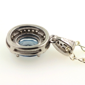 PENDENTIF TOPAZE BLEU