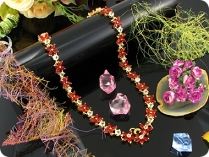 108x5mm Red Ruby Necklace