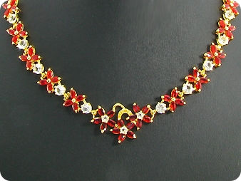 108x5mm Red Ruby Necklace