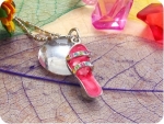 13x2mm Multicolour Topaz Yellow Sandal Style Pendant