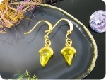 2x8mm Yellow Topaz Earrings