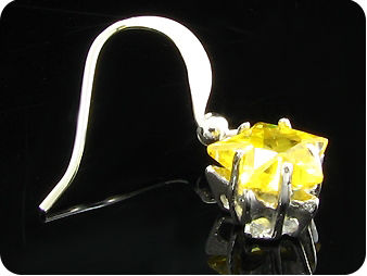 2x8mm Yellow Topaz Earrings