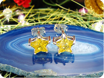 2x8mm Yellow Topaz Earrings
