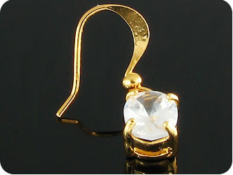 2x8mm Created Diamond Earrings